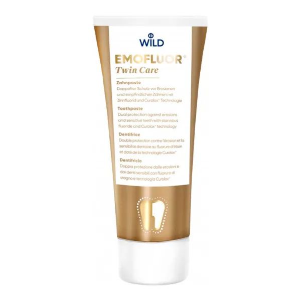 %Зубна паста Dr. Wild Emofluor Pro Twin Care подвійний захист 75 мл