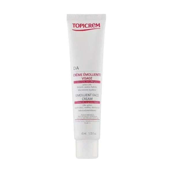 %Крем для лица Topicrem DA Emollient Face Cream липидовосстанавливающий 40 мл