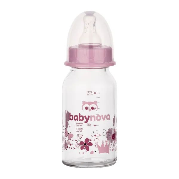 %Бутылочка для кормления Baby-Nova Декор 120 мл