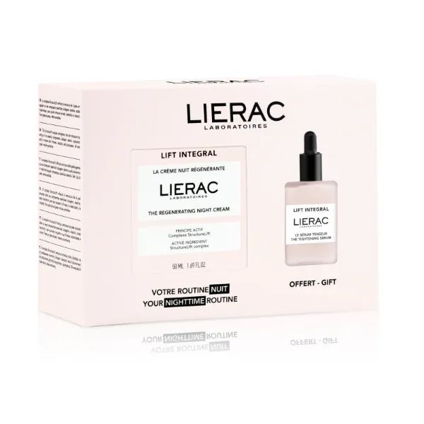 %Набор Lierac Лиерак Лифт Интеграль ночной крем 50 мл + сыворотка 15 мл