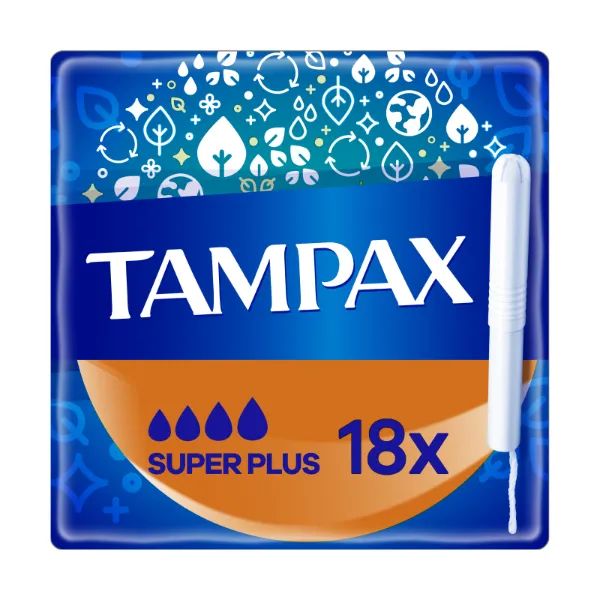 %Тампони Tampax Super Plus з аплікатором №18