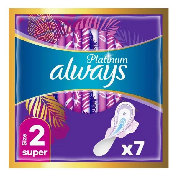 %Гігієнічні прокладки Always Platinum Super розмір 2 №7