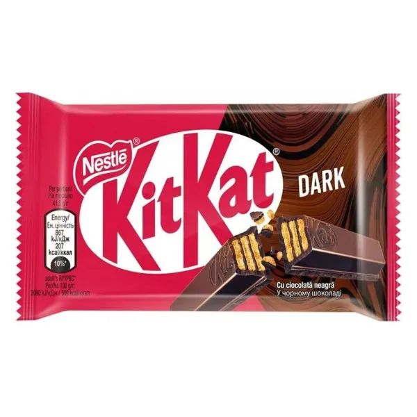 %Батончик шоколадний KitKat у чорному шоколаді 41,5 г
