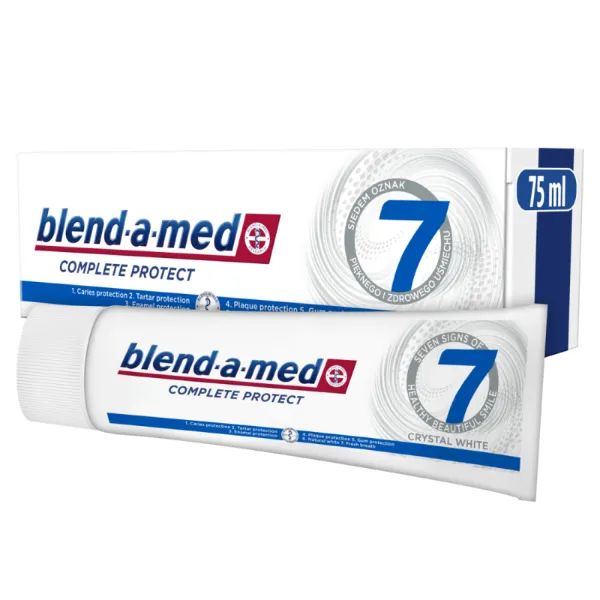%Зубная паста Blend-a-med Complete Protect 7 Кристальная белизна 75 мл
