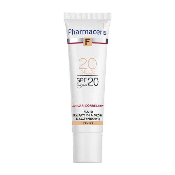 %Флюид для лица Pharmaceris F SPF 20 корректирующий для куперозной кожи тон 20 Нюд 30 мл