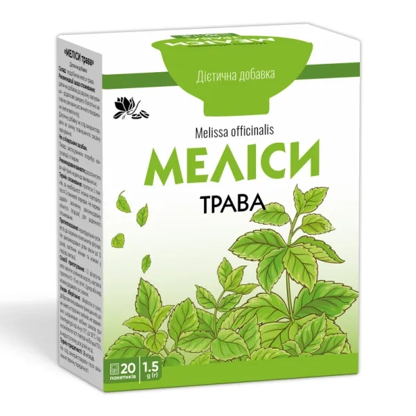 %Мелиссы трава фильтр-пакет 1,5 г №20