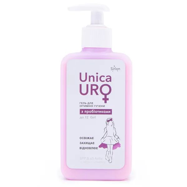 %Гель для інтимної гігієни UnicaUro Girl з пробіотиками 250 мл