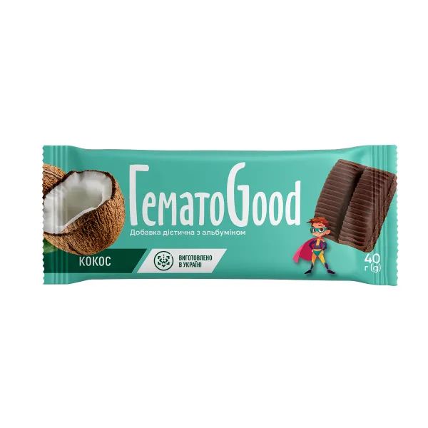 %ГематоGood кокос добавка диетическая с альбумином 40 г