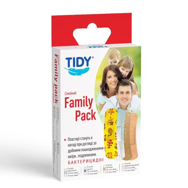 %Набор пластырей медицинских TIDY Семейный №20
