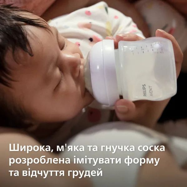 Соска силіконова AVENT SCY 965/02 Naturals швидкий потік №2