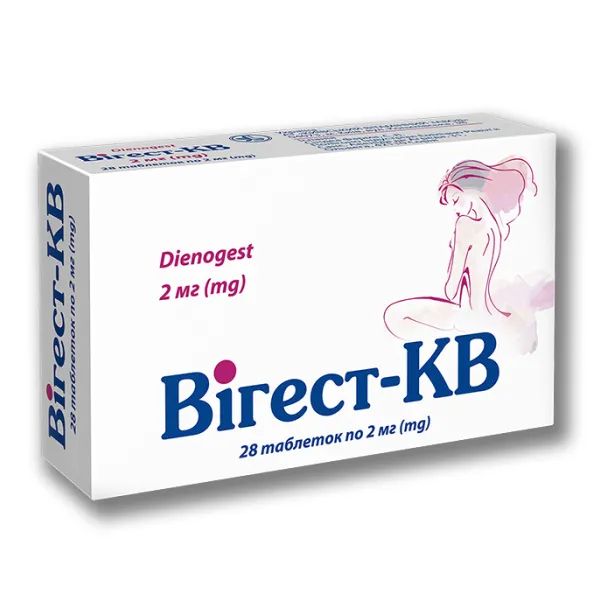 %Вігест-КВ таблетки 2 мг №28