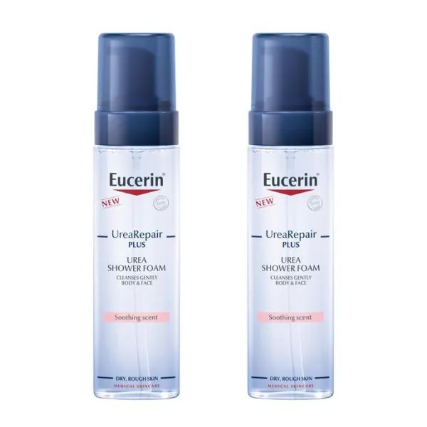 %Набір Піна для душа Eucerin Urea Repair Shower Foam парфюмірована для сухої шкіри 200 мл 2 штуки