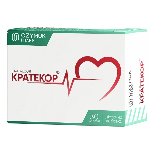 %Кратекор диетическая добавка капсулы №30