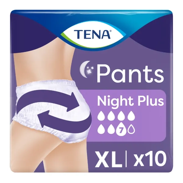 %Подгузники-трусы для взрослых Tena Pants Plus Night размер XL №10