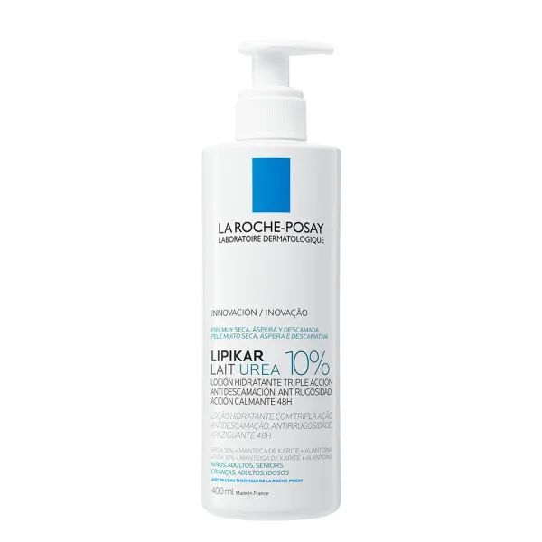 %La Roche Posay Липикар Урея 10% увлажняющее молочко с мочевиной против сухости, шелушения и огрубения кожи тела 400 мл