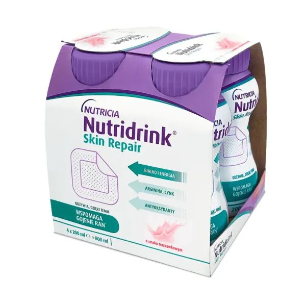 Энтеральное питание Nutridrink Нутридринк Скин Репеар со вкусом клубники 200 мл №4