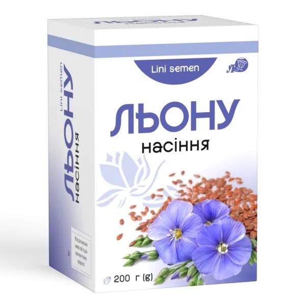 %Льону насіння пачка з внутрішним пакетом 200 г