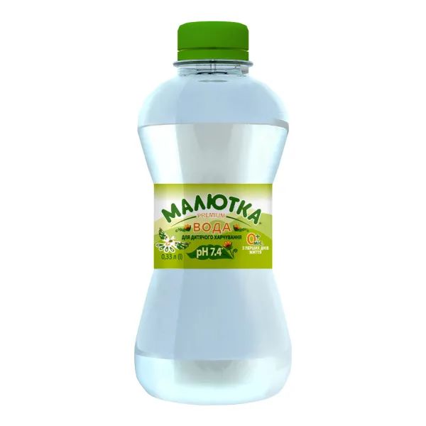 %Вода питьевая негазированная для детей Малютка Премиум 0,33 л