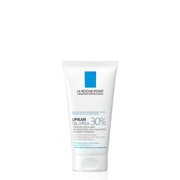 %La Roche Posay Ліпікар Урея 30% відлущувальний зволожувальний гель локальної дії з сечовиною для дуже сухих, загрубілих ділянок шкіри 50 мл