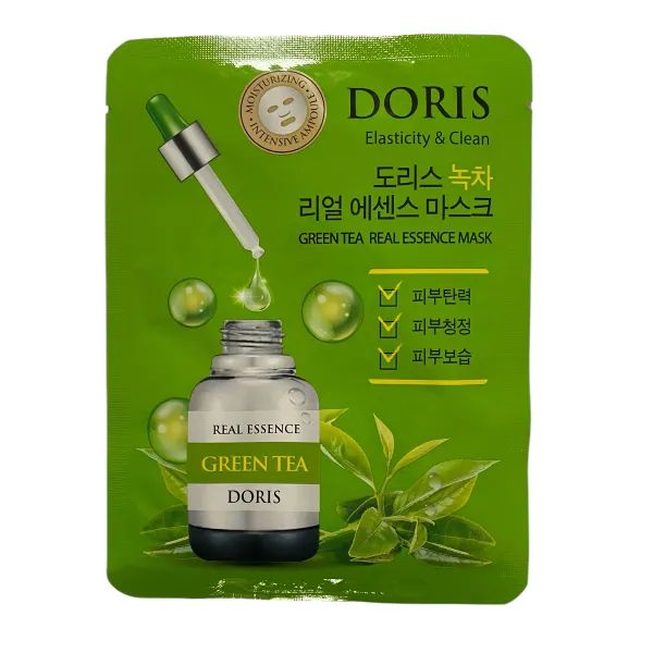 %МАСКА ТКАН. DORIS ЗЕЛЕНЫЙ ЧАЙ 25МЛ  0597