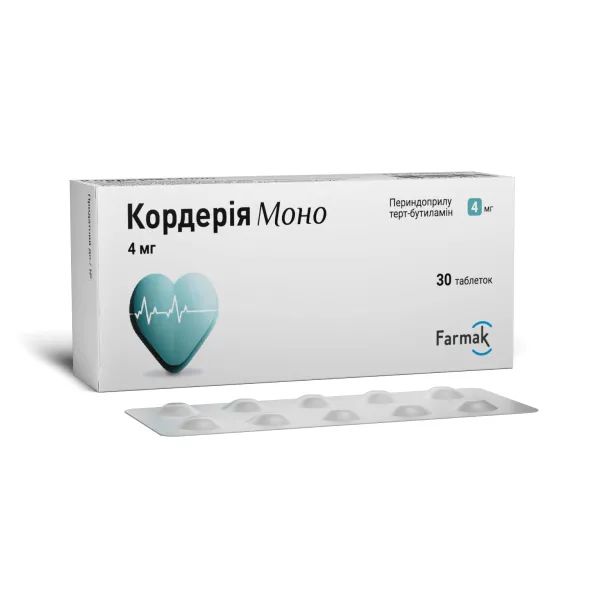 %Кордерія Моно таблетки 4 мг блістер №30