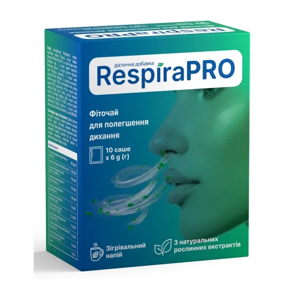 %Фиточай RespiraPro порошок в саше по 6 г №10