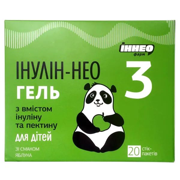 %Інулін-нео 3 гель для дітей яблyко стік-пакет 10 г №20