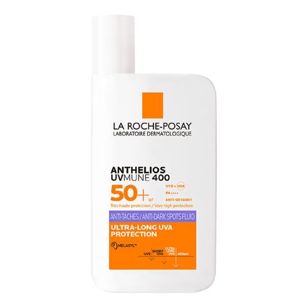 %Сонцезахисний легкий корегуючий флюїд La Roche-Posay Антеліос UVA 400 Проти гіперпігментації шкіри SPF50+ 50 мл