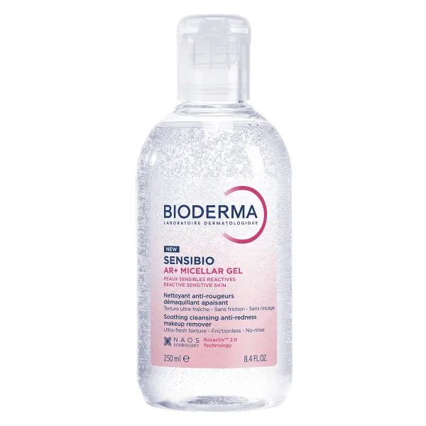 %Міцелярний гель для обличчя Bioderma Sensibio AR+ 250 мл