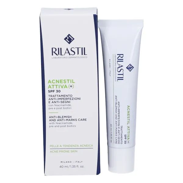 %РИЛАСТИЛ АКНЕСТИЛ АТТИВА+ КРЕМ КОМПЛ.УХОД ПРИ АКНЕ SPF30 40МЛ  5146