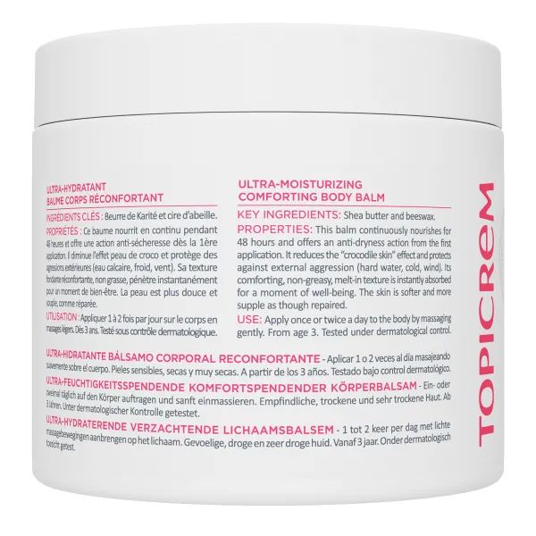 Ультразволожувальний бальзам Топікрем Topicrem заспокійливий для тіла 380 мл