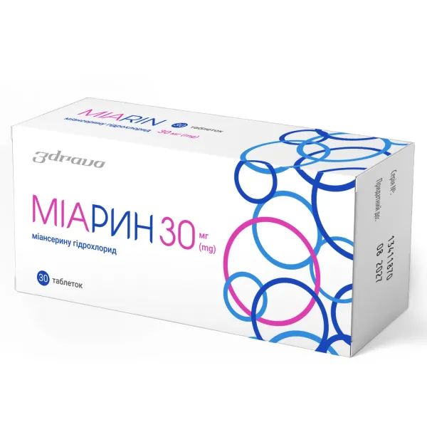 %МИАРИН ТАБЛ. 30МГ №30
