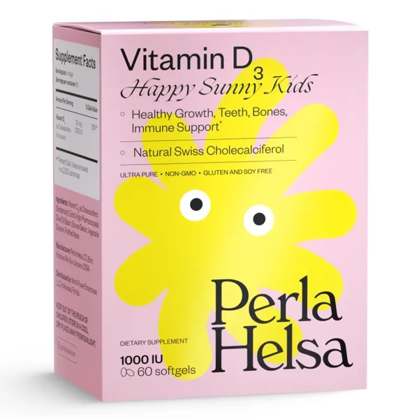 %Кідс Вітамін Д3 1000 МО Perla Helsa Перла Хелса KIDS капсули №60