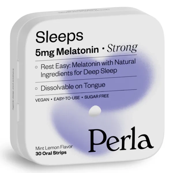 %Мелатонін цукерки 5 мг Perla Helsa Перла Хелса зі смаком м'яти і лимона №30