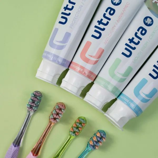 Зубна щітка Феско Fesco Ultra Multibrush Soft м'яка фіолетова №1
