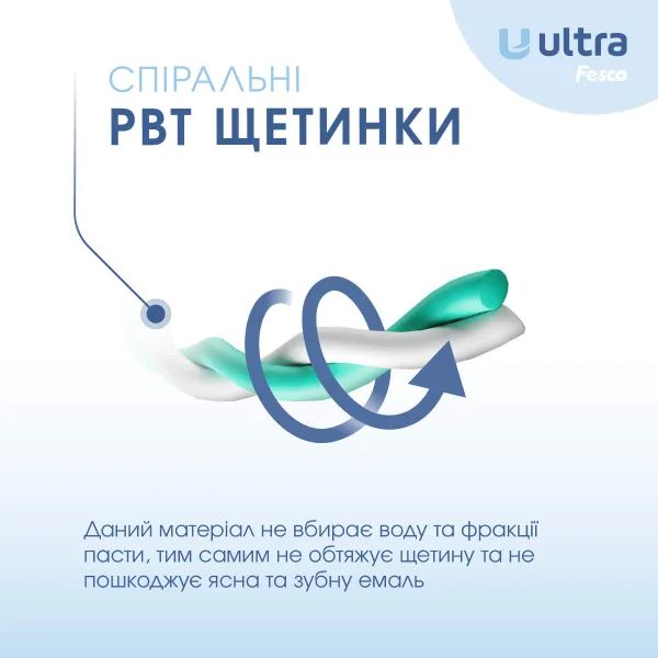 Зубна щітка Феско Fesco Ultra Multibrush Soft м'яка салатова №1
