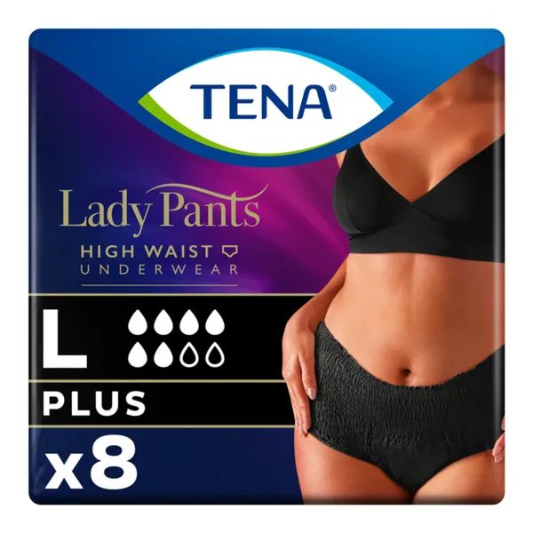 ПОДГ.Д/ВЗР.TENA LADY PANTS +  LARGE №8 ТРУСЫ ЖЕН. ЧЕРН.  8190