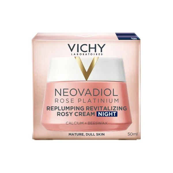 Відновлювальний нічний крем Vichy Неовадіол Роуз Платиніум для повернення пружності зрілій і тьмяній шкірі 50 мл