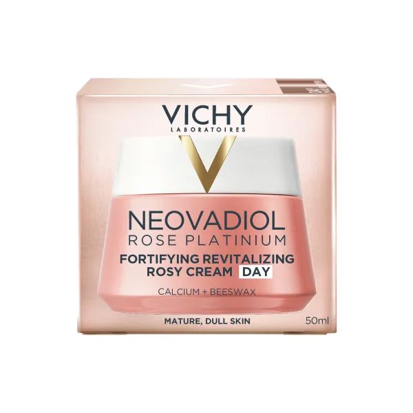 Відновлювальний денний крем Vichy Неовадіол Роуз Платиніум для повернення пружності зрілій і тьмяній шкірі 50 мл