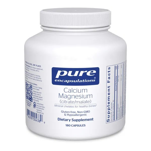 %Кальцій Магній (цитрат/малат) Pure Encapsulations 75мг/75мг капсули №180