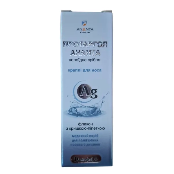 %Протаргол Ананта капли для носа флакон 10 мл