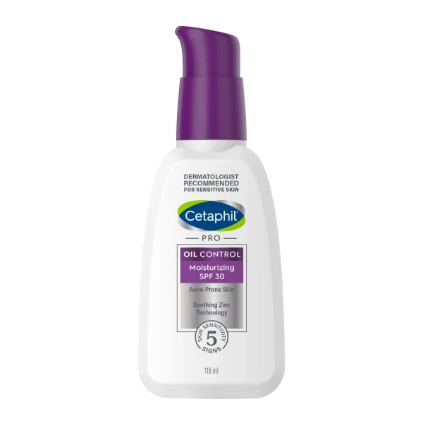 Зволожувальний лосьйон Цетафіл Cetaphil PRO Oil Control SPF 30 для чутливої, масної та схильної до акне шкіри обличчя 118 мл