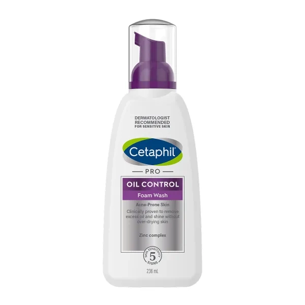 Очищувальна пінка Цетафіл Cetaphil PRO Oil Control для чутливої, масної та схильної до акне шкіри обличчя 236 мл