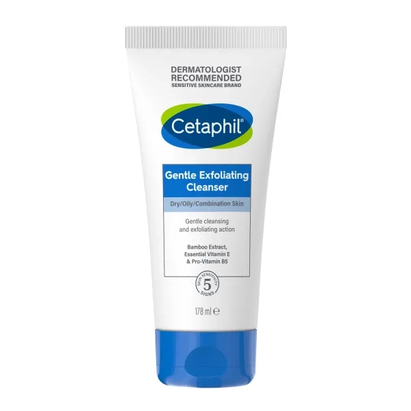 Ніжний гель-ексфоліант для очищення Цетафіл Cetaphil сухої, масної та комбінованої шкіри обличчя 178 мл