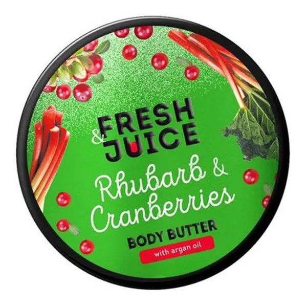%FRESH JUICE КРЕМ-МАСЛО Д/ТЕЛА 200 МЛ RHUBARB & CRANBERRIES  46110
