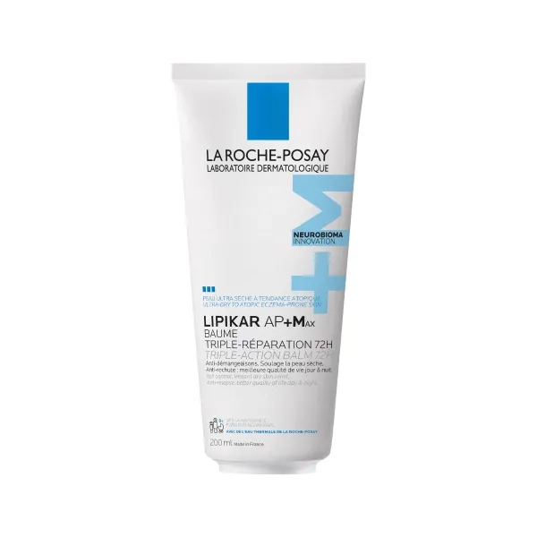 %Бальзам La Roche-Posay Ліпікар АП+Макс ліпідовідновлювальний для дуже сухої і схильної до атопії шкіри обличчя та тіла для дітей і дорослих 200 мл