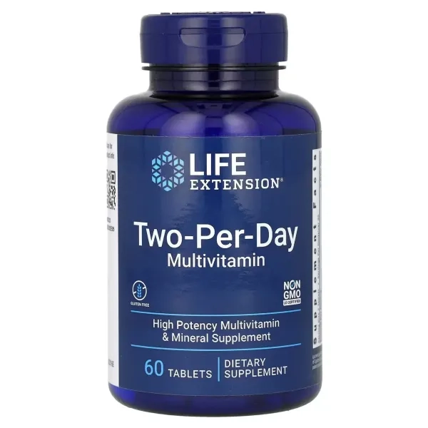 %Life Extension Мультивитамины Two-Per-Day Дважды в день таблетки №60