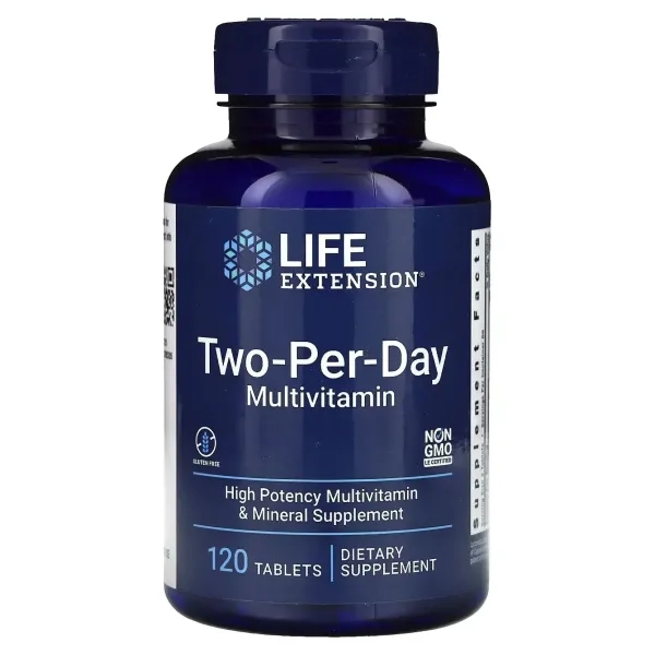 %Life Extension Мультивитамины Two-Per-Day Дважды в День таблетки №120