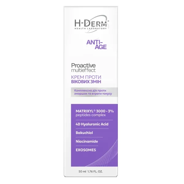 %Крем против возрастных изменений Health Derm Laboratory Proactive Multieffect ANTI-AGE 50 мл