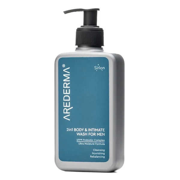 %2 в 1 Гель для душа и интимной гигиены мужчин Аредерма с пробиотиками 250 мл